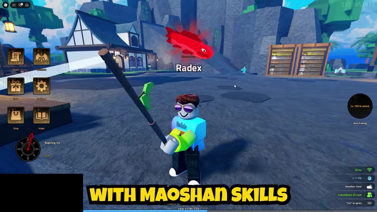Maoshan Orb with Maoshan skills note in Heavyweight Fishing